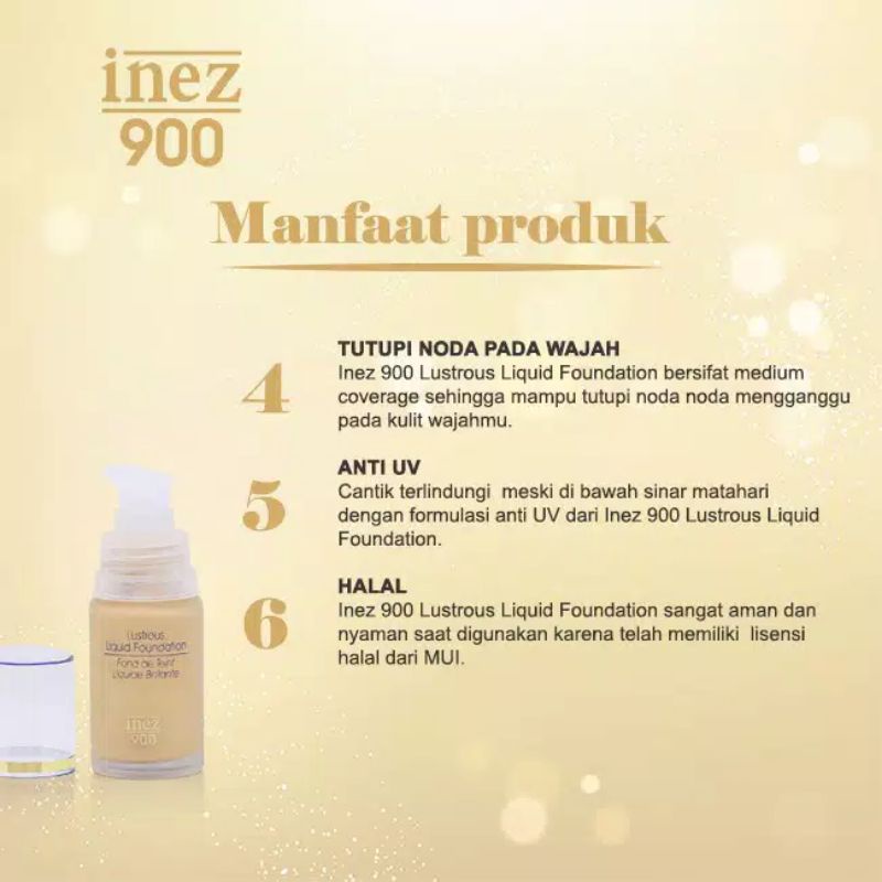 INEZ 900 Lustrous Liquid Foundation