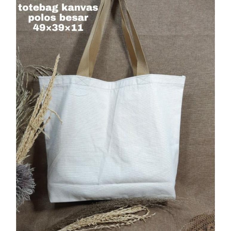 Totebag Kanvas Polos / Tas Belanja Kanvas Landscape