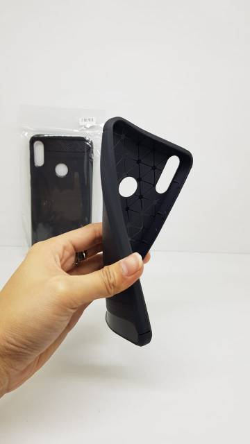 Slim Fit Carbon Zenfone Max Pro M2 6.26&quot; Softcase Carbon Asus ZB631KL Soft Case Zenfone Max Pro M2