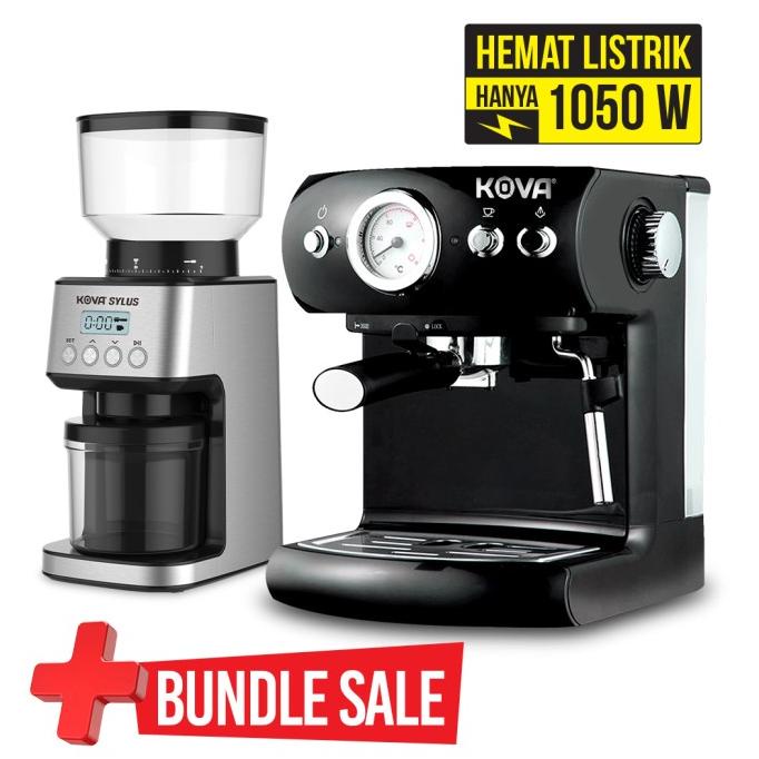 termurah Bundling Kova Espresso Maker dan Kova Sylus Digital Coffee Grinder