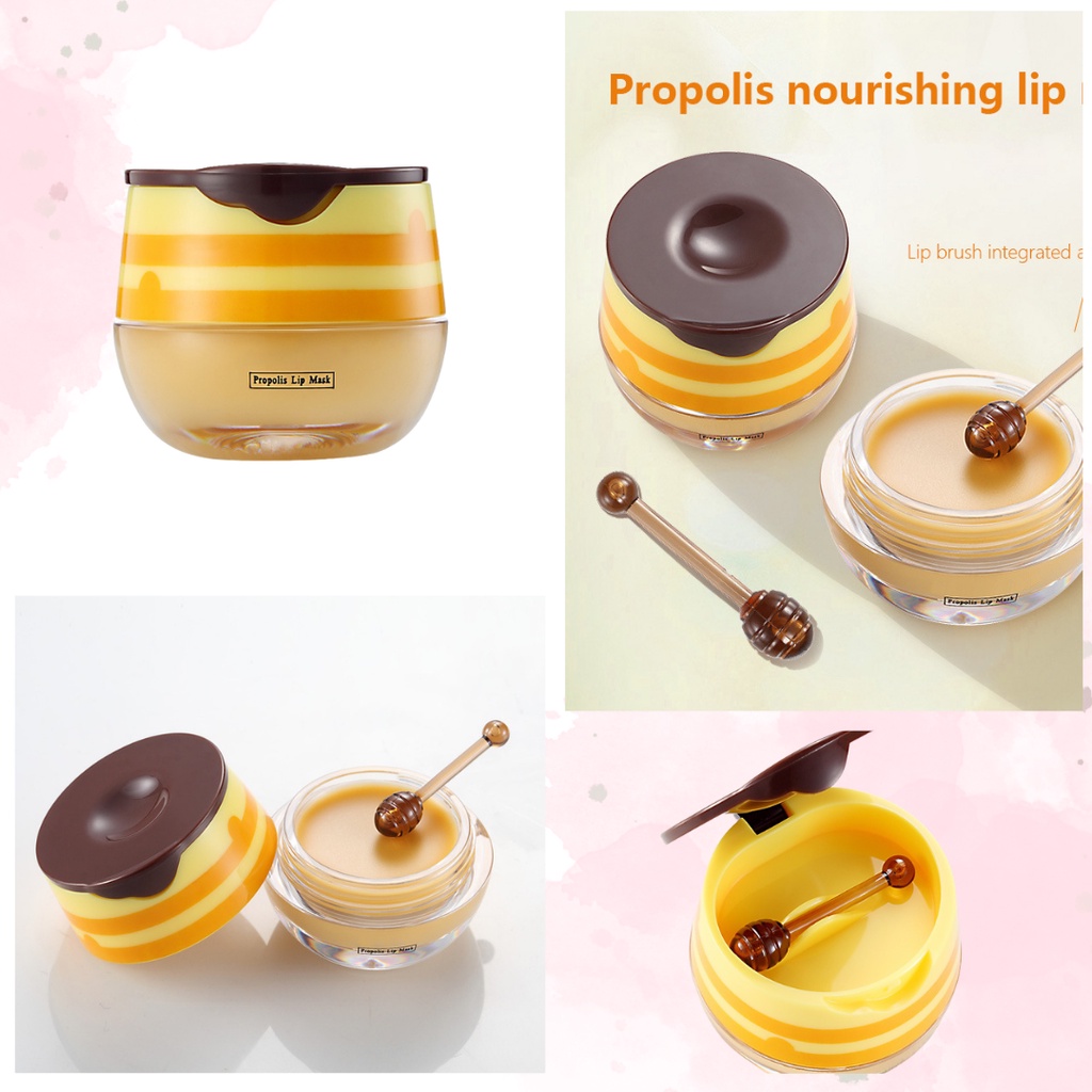 BPOM Lip Mask Propolis Masker Bibir Lip Sleeping Mask Lip Treatment Honey Madu Serum Bibir Collagen 