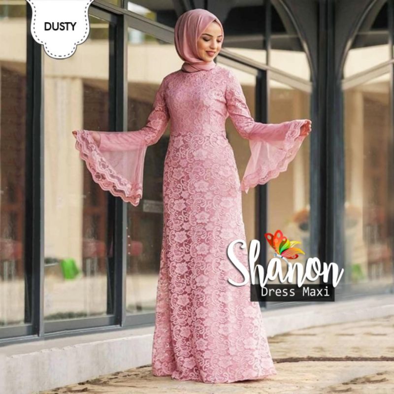 MAXY SHANOM, BRUKAT FURING, GAMIS HIJAB MUSLIM, DRESS