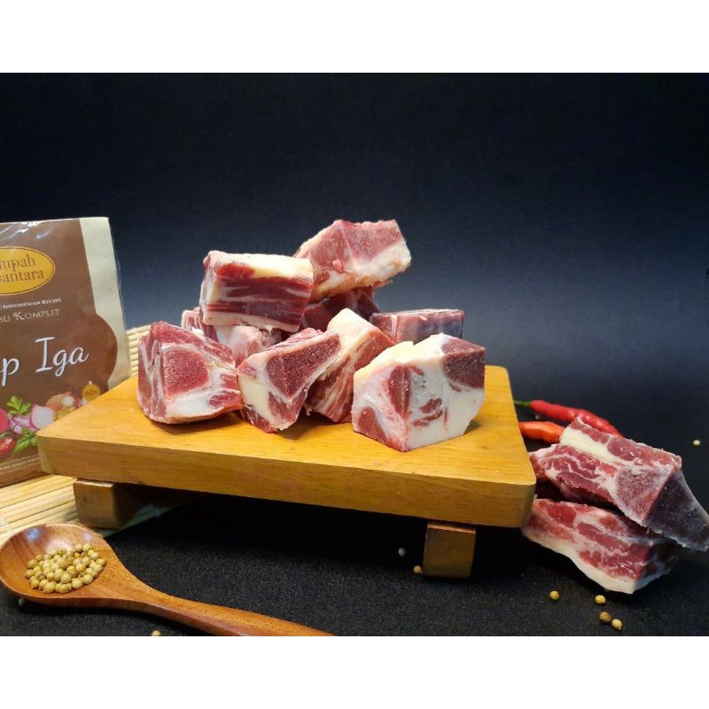 

Iga Sop / Tulangan Kaldu / Iga Sapi / Berat 1kg / Halal