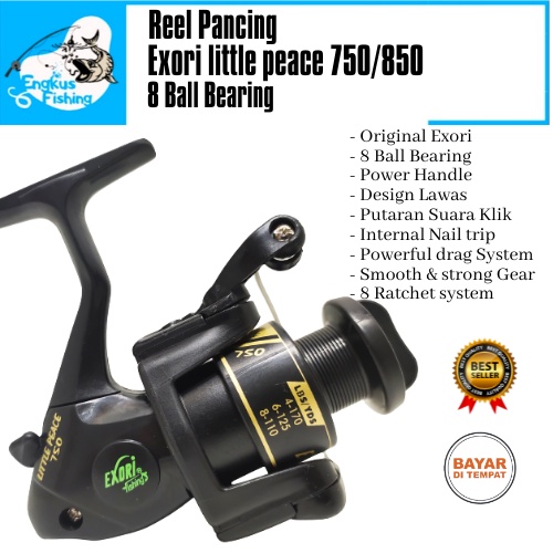 Reel Pancing Exori Little Peace 750/850 Original (Power Handle) Murah - Engkus Fishing