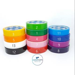 1 ROLL ISOLASI WARNA 1 INCH 24MM x 50M SAZANAMI LAKBAN 