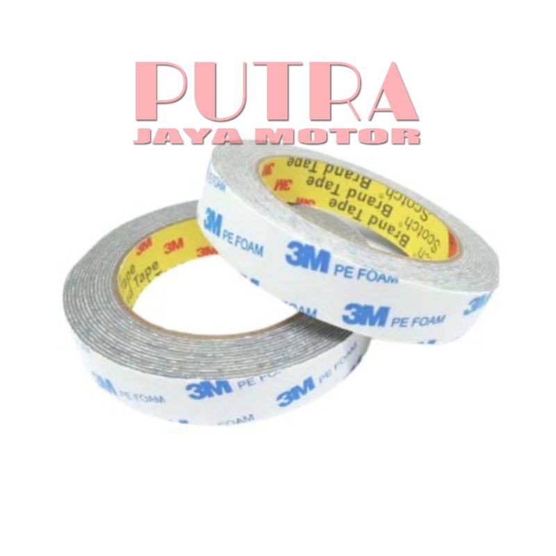 

DOUBLE TAPE ISOLASI 3M SIZE 2CM X 4M FOAM PUTIH