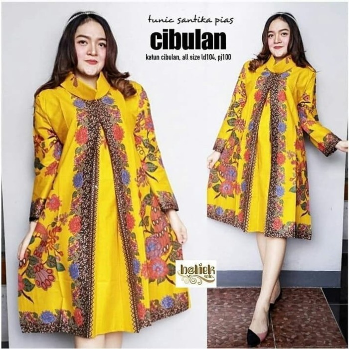  BAJU  BATIK BAJU  ATASAN  BLOUSE WANITA  ORIGINAL Kuning All 