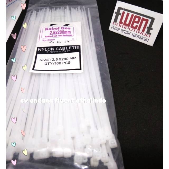 

Tali ties kabel ties tali tis 2.5x200mm isi 100pcs