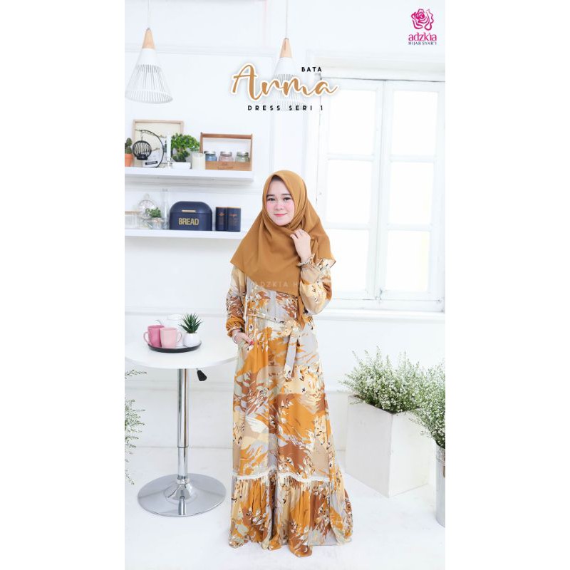 Arma Dress Seri 1 Bata by Adzkia Hijab