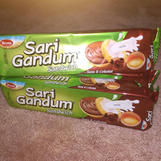 

Roma Sari Gandum Sandwich susu dan coklat