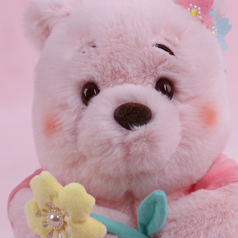 Disney Genuine Cartoon Cherry Blossom Winnie The Pooh Doll Pink Pooh Bear Plush Toy Winnie The Pooh Gift Kawaii Stuffed GK Toys