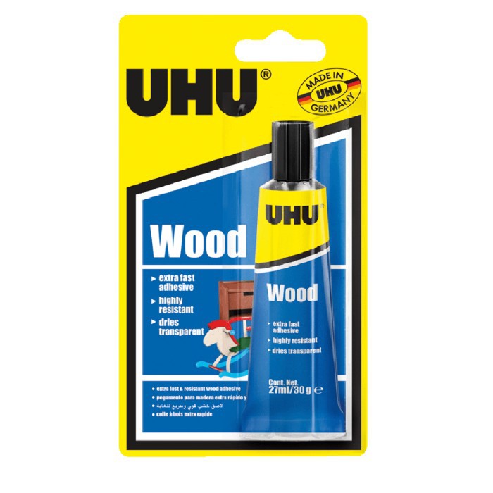 

UHU Wood Household / Lem Kayu UHU 27ml Meja Mainan Serbaguna