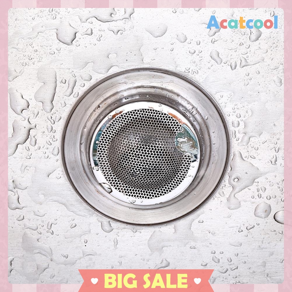 Stainless Steel Bathtub Hair Catcher Waste Stopper Filter Sink Strainer