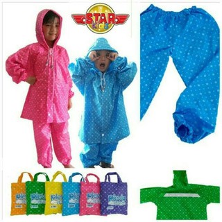 Jas Hujan Anak Plevia Jaket Celana Kids 110  Shopee Indonesia