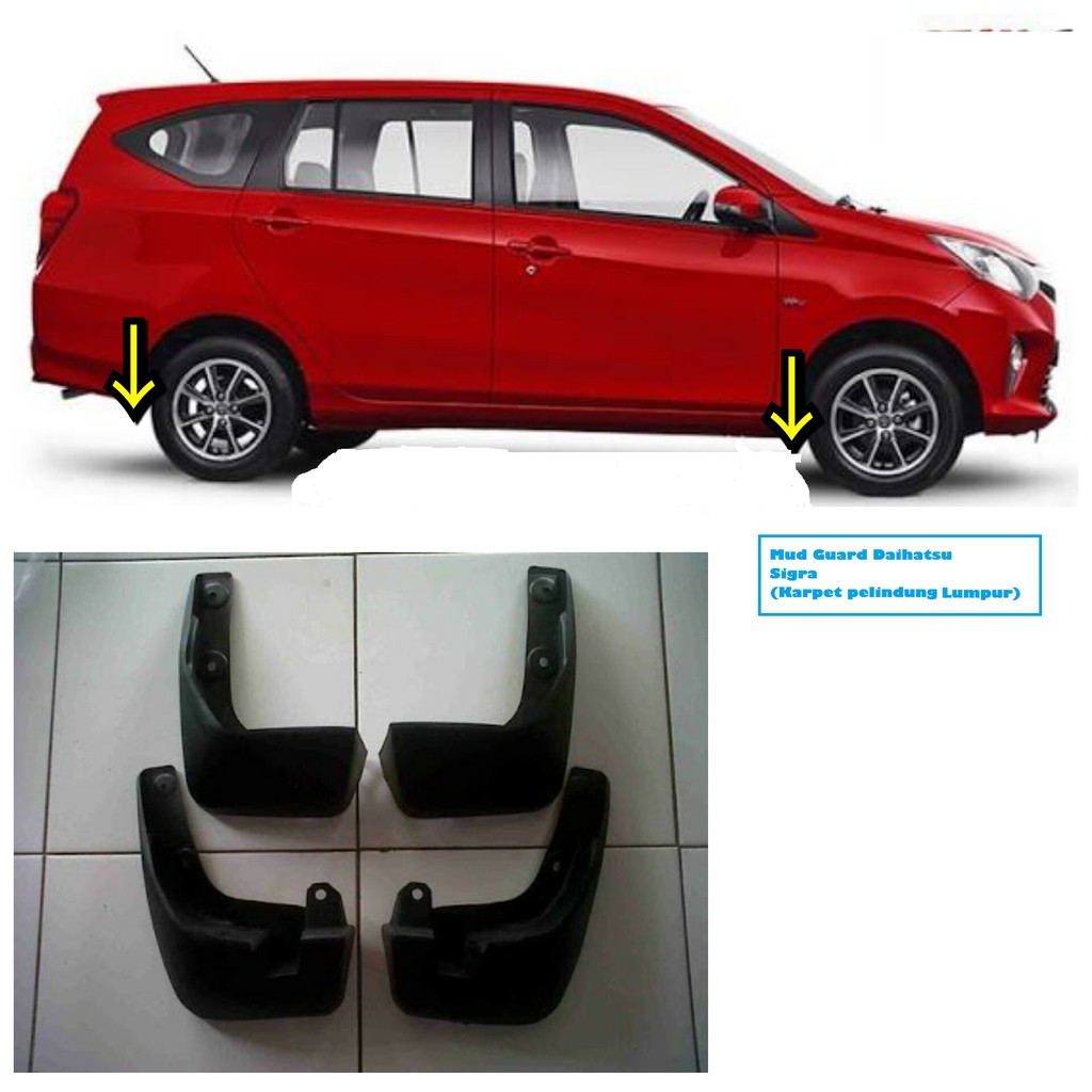 Mudguard SIGRA / Pelindung Lumpur Sigra- Aksesoris Daihatsu Sigra