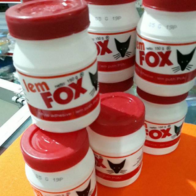 

LEM FOX 150 GRAM LEM PUTIH PVAC BAHAN UNTUK SLIME