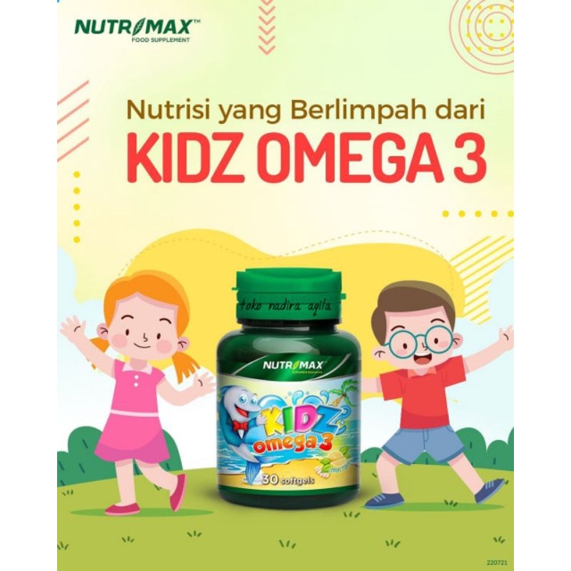 Nutrimax Kidz Omega 3 Isi 30 Vitamin Omega3 Minyak Ikan Salmon