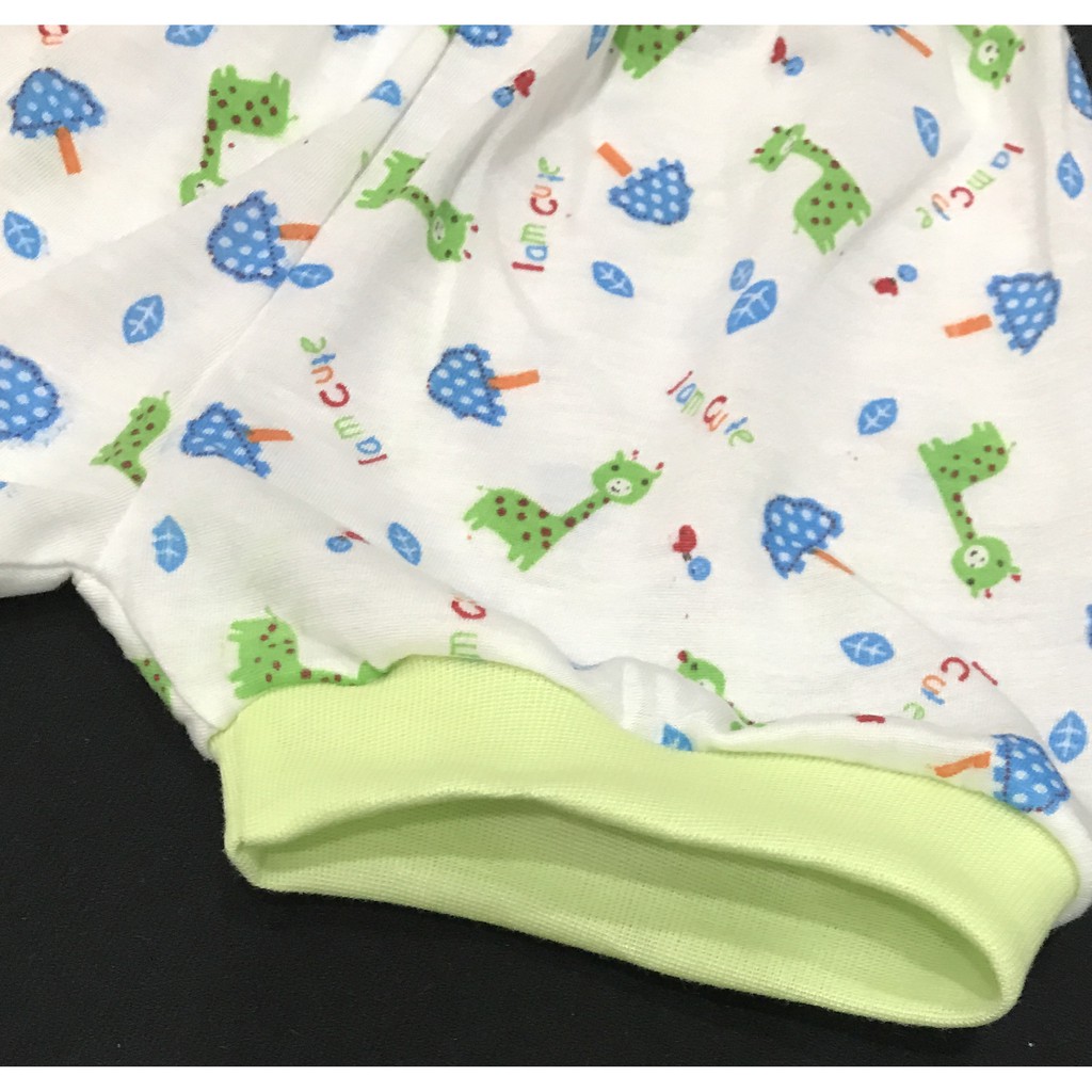 Babysmart - 3 SET Setelan Baju Bayi Pendek+Celana Pendek JUMBO Motif TABUR umur 4 - 12 bulan/baju an