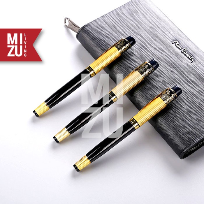 

Hemat Mizu Kin-Nami Fountain Pen Two-Toned Gold Stainless Steel Iridium Nib Gilaa!!!
