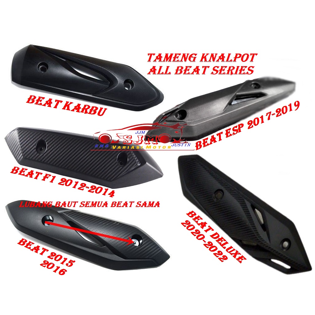 tameng knalpot beat karbu-beat f1-beat deluxe-beatstreet-vario 150-vario 125 -vario 150 okld-vario tecno 125 beat esp new tameng knalpot all honda matic