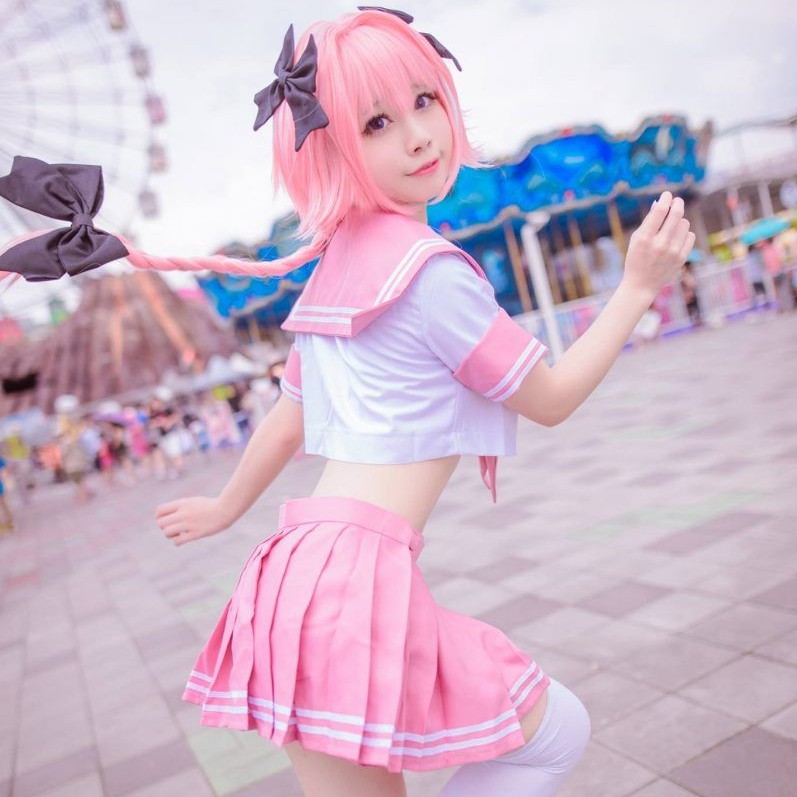 KYUKYUKYUSHOPPU - Seifuku Astolfo FGO Costume (Ky002c) | Cosplay Kostum Seragam Sekolah Jepang Korea  High Quality Japan Korean School Uniform Photoshot Request Dan Custom Size