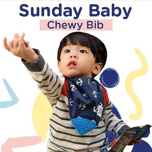 The Original Sunday Baby Chewy Bib teether