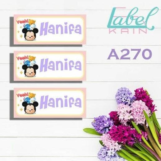 GRETONG STIKER LABEL NAMA BAJU ANAK SEKOLAH SERAGAM LUCU BUKU TEMPAT BEKAL #F@