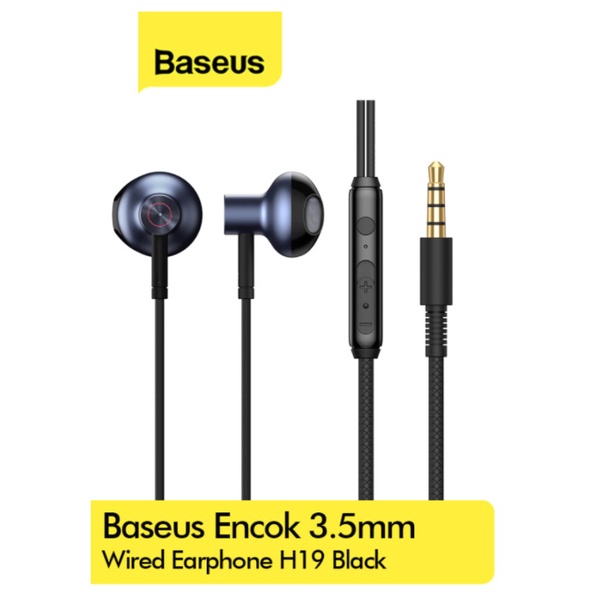 BASEUS Encok 3.5mm Wired Earphone H19 NGH19