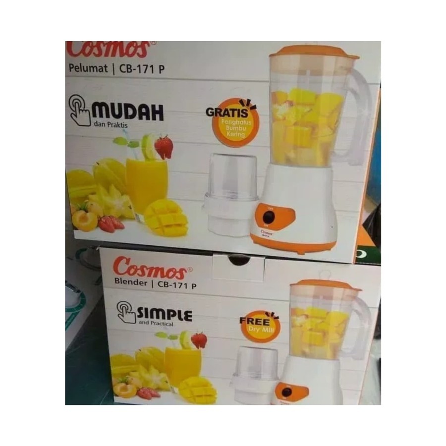 Blender Cosmos CB-171 P CB171P CB171 CB 171 P 1 Liter 1L Plastik Anti Pecah