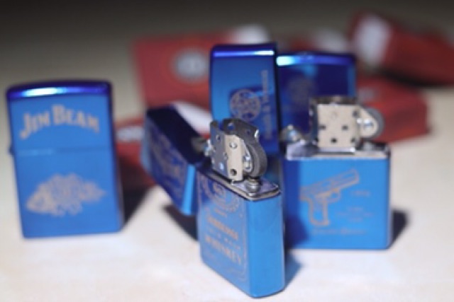 Korek Zippo Blue RJ690 Korek zippo motif Blue Ice BISA COD