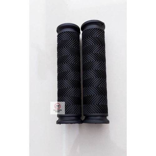 Hanfat Hand Grip Sepeda MTB BMX Lipat Hitam 1set kanan kiri