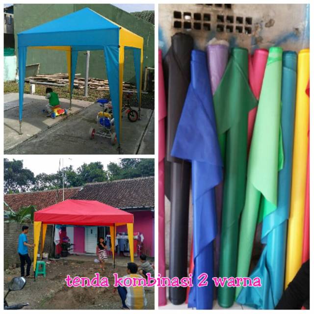 Tenda jualan 2x3m hanya atapnya tanpa rangka, tenda cafe