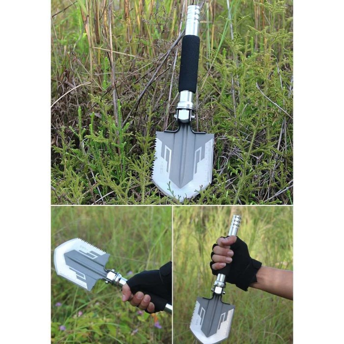 Sekop Pisau Gergaji Kompas Bottle Opener Shovel Multifungsi DW-45120