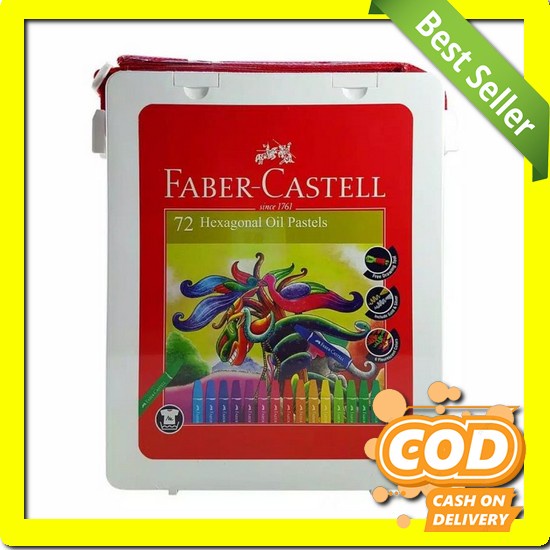 

Crayon Set / Krayon Mewarnai Anak / Pen Crayon 72 Warna Faber Castell / Hexagonal Oil