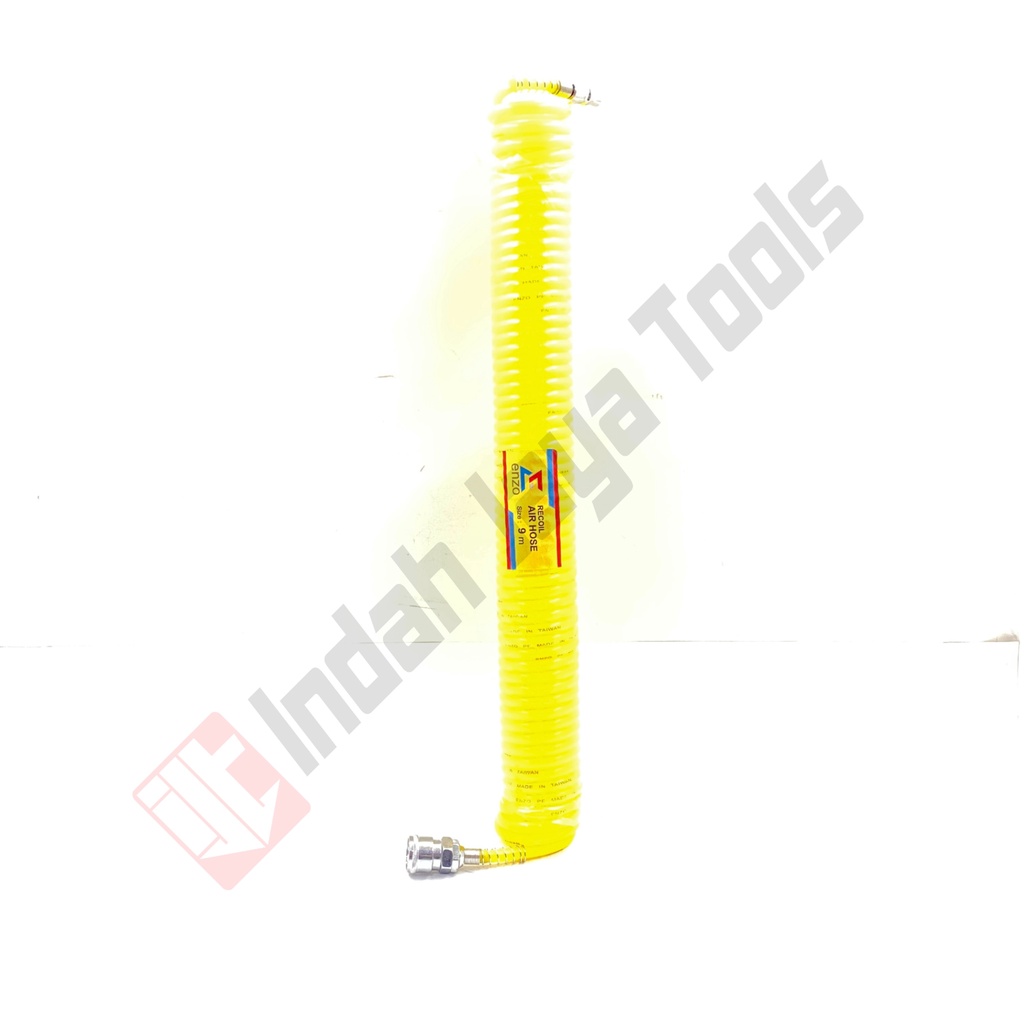 ENZO Recoil Hose 9 Meter - Selang Kompresor Angin Spiral 9M 9 M