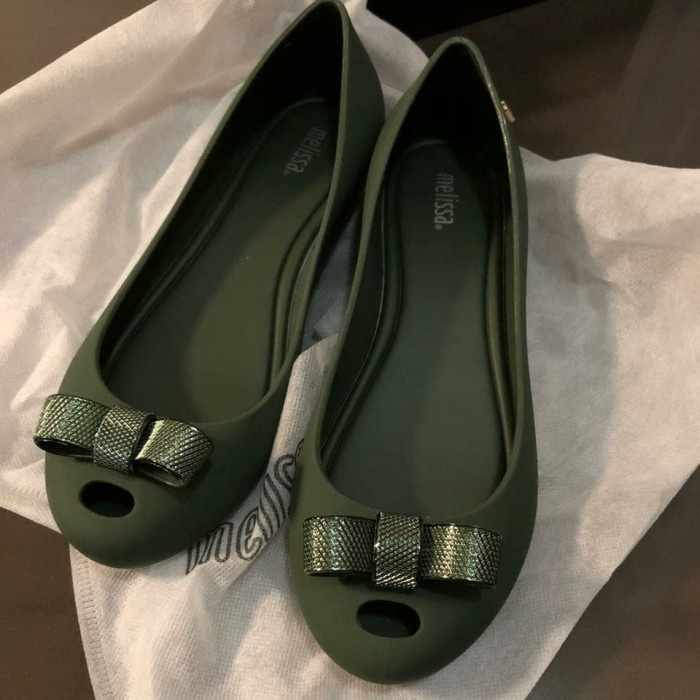 JELLY SHOES - SEPATU WANITA - MELISSA ULTRAGIRL BOW CHROME