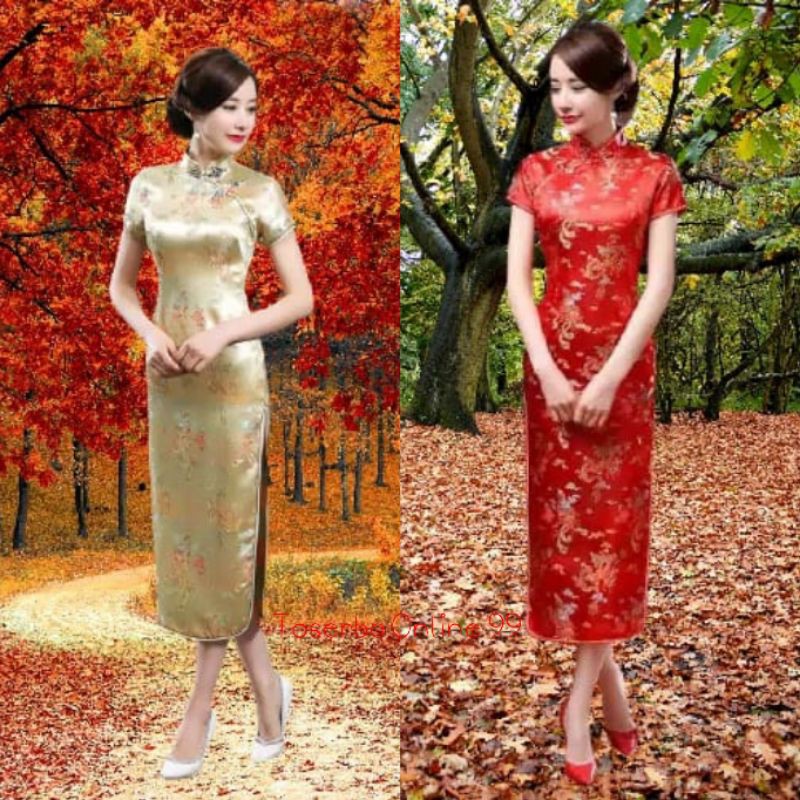 NEW UPDATE Qipao Long Dress Dragon Phoenix Limited Edition