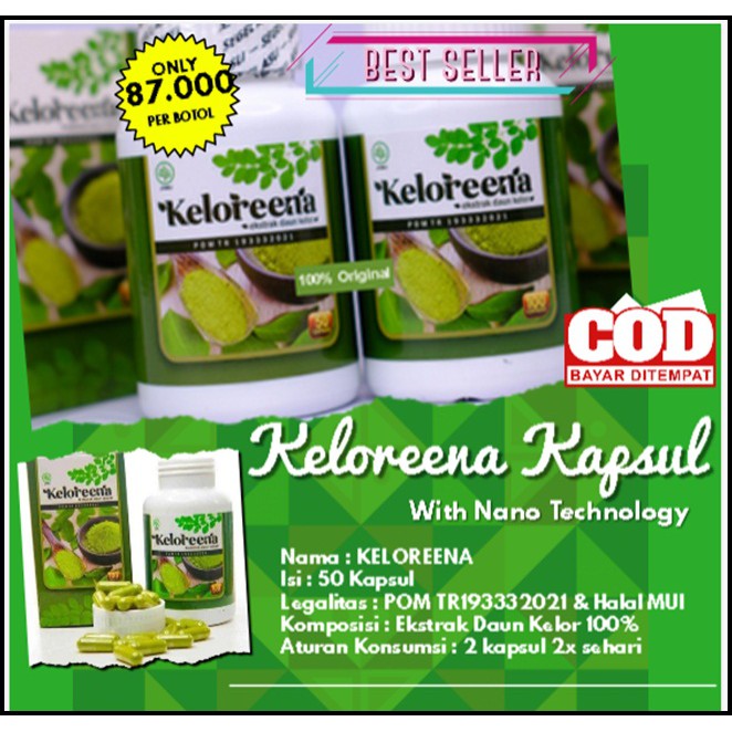 KELOREENA KAPSUL ASLI WITH NANO TECHNOLOGY DI BANDUNG-Herbal Multikhasiat