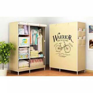LEMARI PORTABLE ROMANTIC CLOTH RAK BAJU PORTABLE LEMARI PORTABLE ROMANTIC CLOTH RAK BAJU PORTABLE