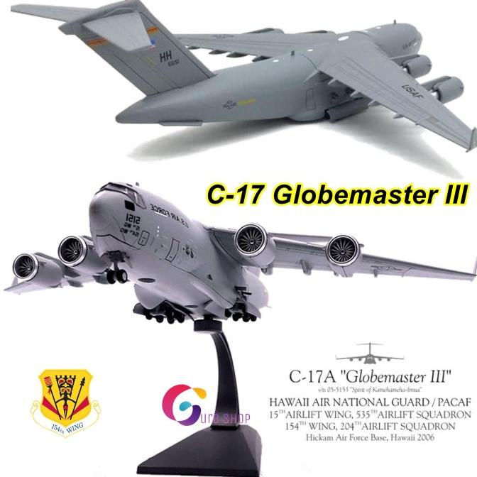 Pesawat Usa Air Force C-17 Globemaster Iii Transport Plane 1/200
