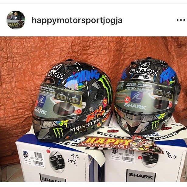 HELM FULLFACE SHARK RACE R PRO CARBON SKIN LORENZO CATALUNYAGPGRAPHITY