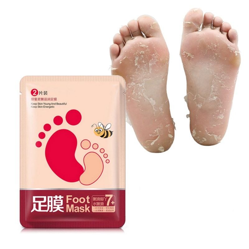 Masker Kaki / Foot Mask / Masker Perawatan Kaki Merawat Kaki &amp; Tumit Kering Kasar Pecah-Pecah / Masker Kaki Melembutkan Kaki / Masker Menghaluskan Kaki / Masker Melembabkan Kaki / Masker Menghilangkan Bau Kaki &amp; Kapalan / Masker Kaki Mulus Bersih Halus