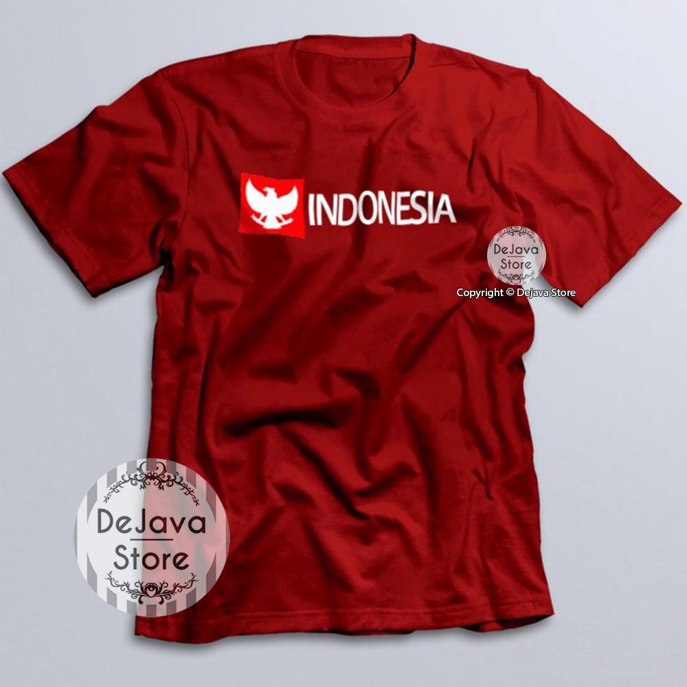 Kaos Distro Indonesia Garuda Logo Baju Kemerdekaan Agustus Cotton Combed 30s Unisex Premium | 1624-0