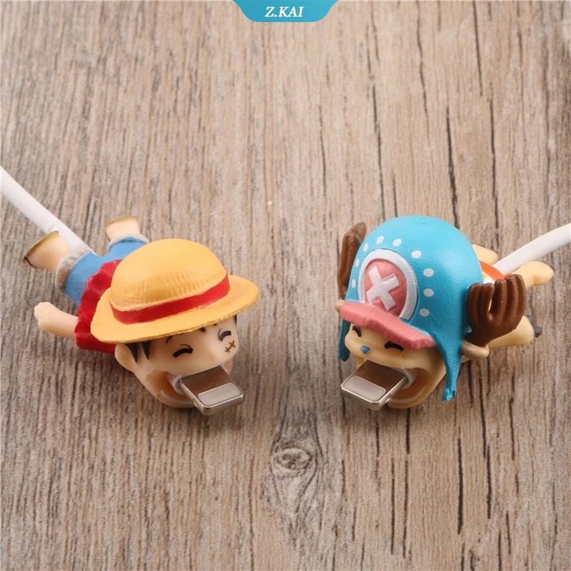 Siancs Pelindung Kabel Data / Charger / Earphone Model Kartun One Piece Untuk Iphone