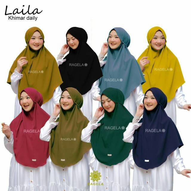 KHIMAR LAILA BY RAGELA HIJAB.. CANTIK KUALITAS TERBAIK
