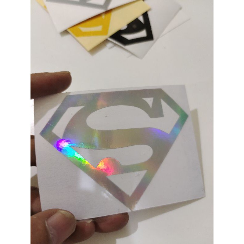 STICKER LOGO SUPERMAN CUTTING