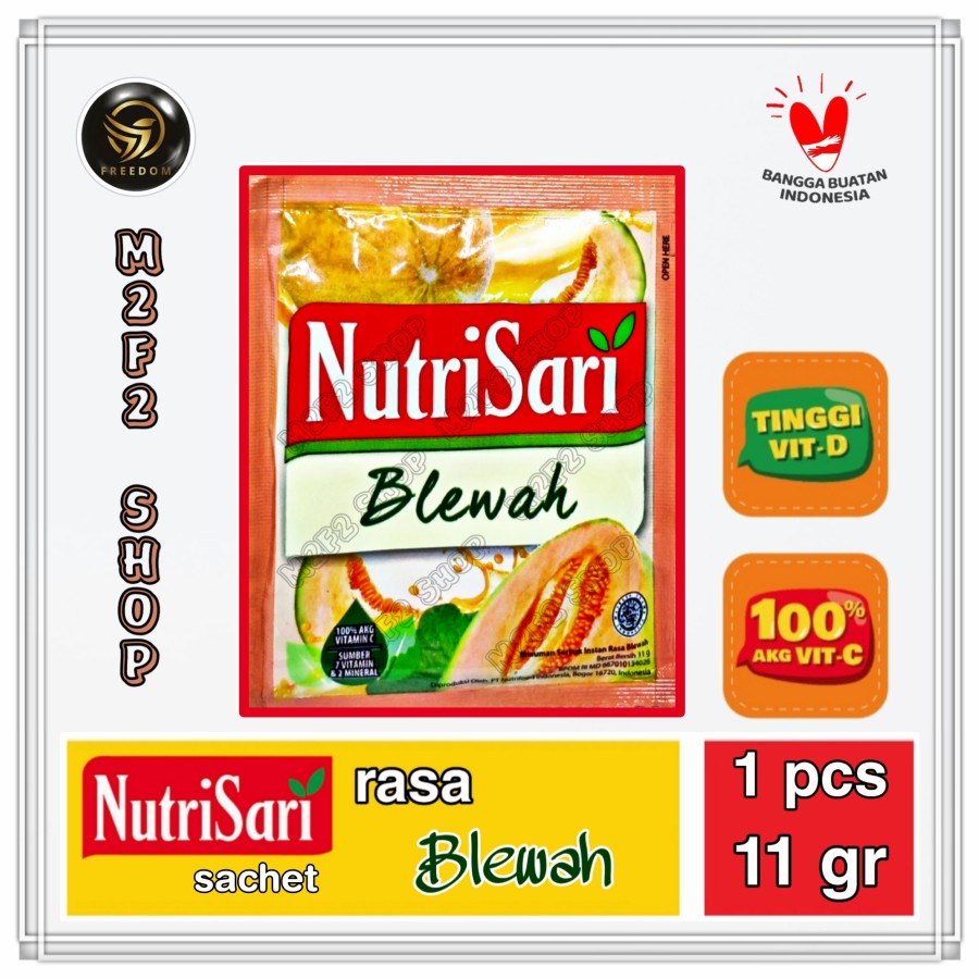 

NutriSari Minuman Serbuk Rasa Blewah Sachet - 11 gr (Kemasan Satuan)