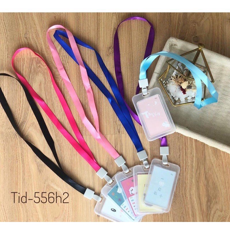 

Case Gantungan Tali Name Tag ID Card Holder Wadah Bening Akses Kerja
