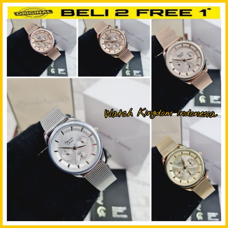Terbaru Jamtangan wanita Alexandre christie ac2936 / ac 2936 / 2936 Original garansi resmi 1thn