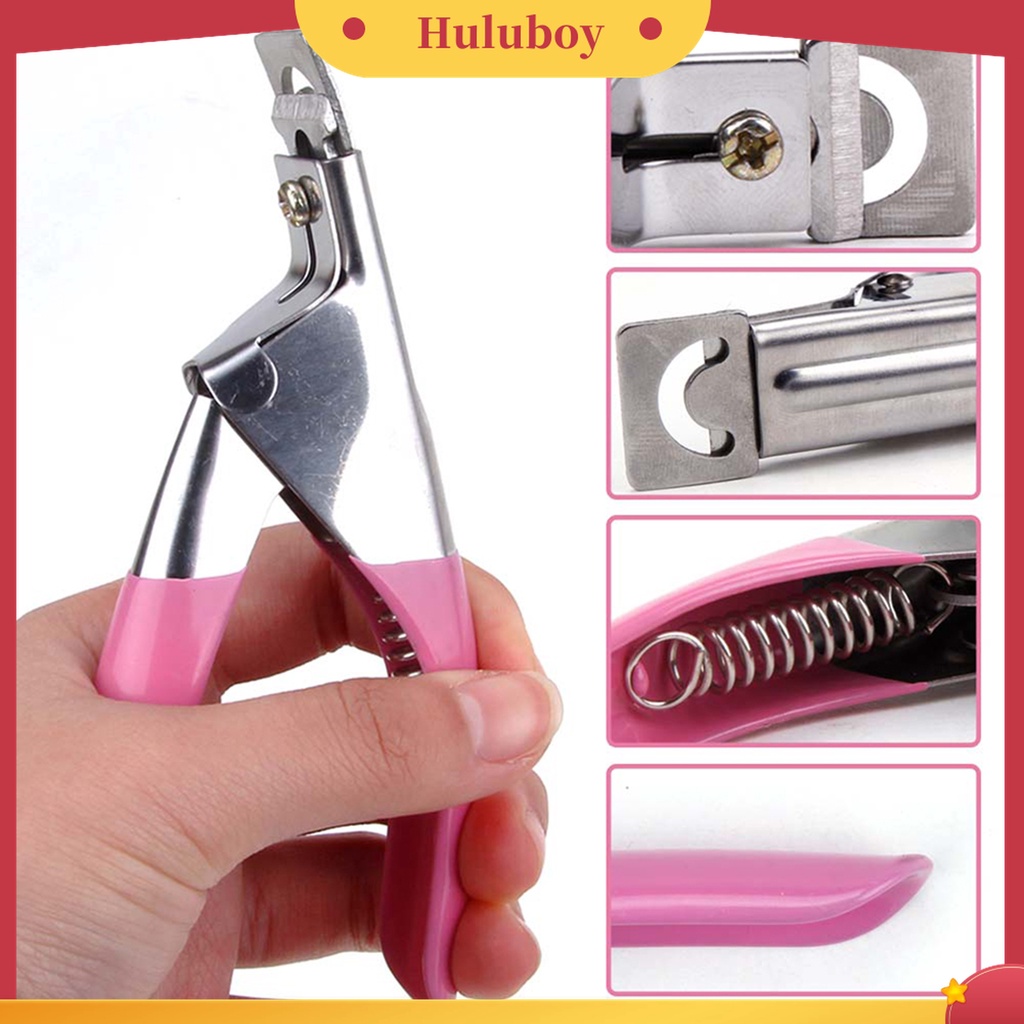 Huluboy Huluboy♡ 100pcs / Set Alat Pembentuk Ujung Kuku Bahan ABS Untuk Manicure